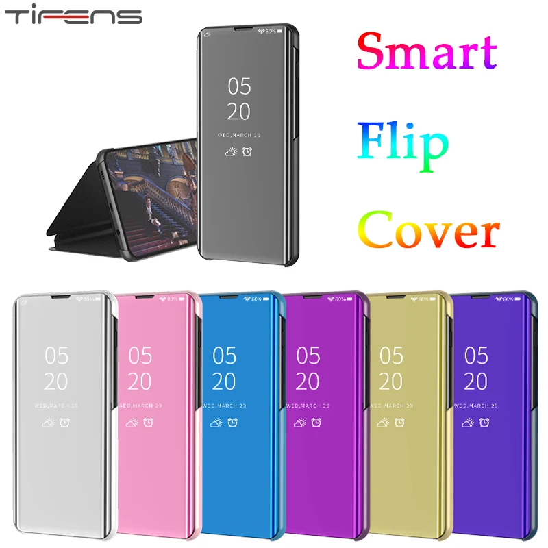 

Luxury Touch Flip Stand Holder Case For Samsung Galaxy S6 S7 Edge S8 S9 S10 E Plus Note 8 9 M10 M20 Mirror 360 Full Cover S10E
