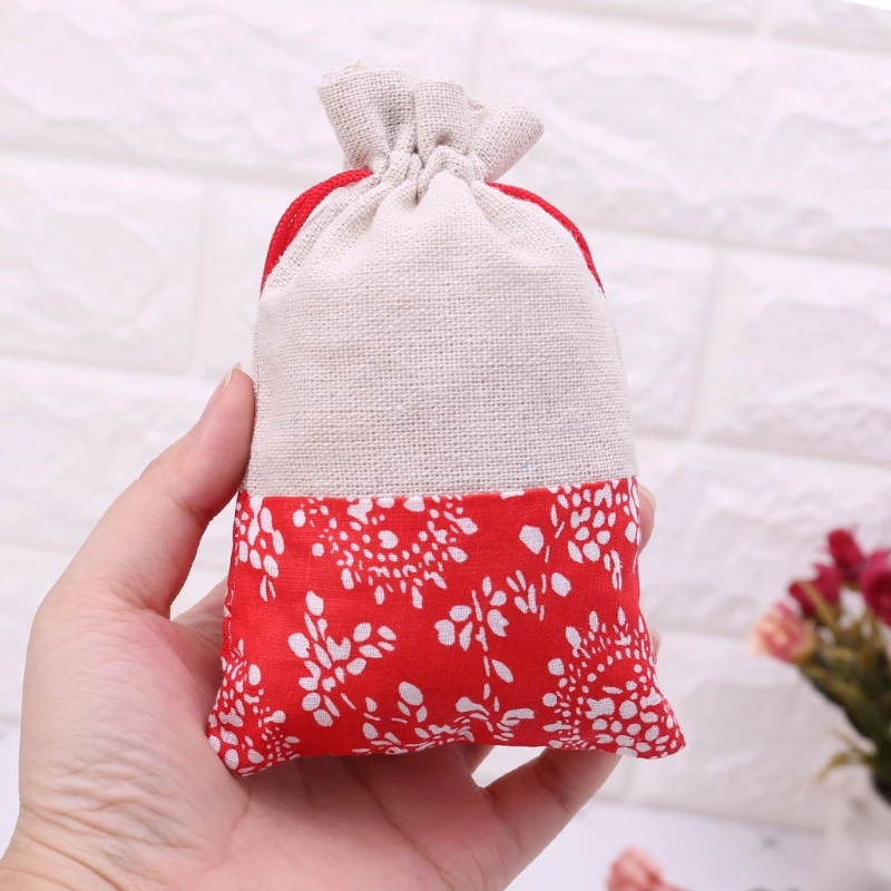 

Cotton Linen Pouch Drawstring Storage Handmade Jewelry Wedding Favors Gift Bag