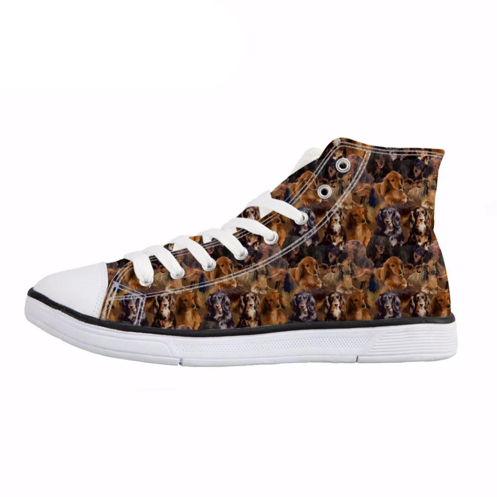 

NOISYDESIGNS Men's Vulcanize Shoes Cool Setters Puzzle Print High Top Canvas Shoes Male Breathable Sneaker Shoes Boys Student
