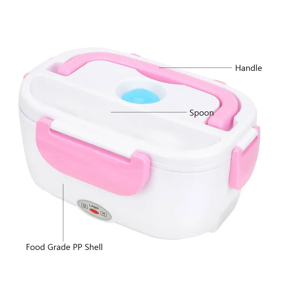 NICEYARD Portable 220V/110V Lunch Box Electric Heating US/EU Plug Food Warmer Heater Cartoon Bento Box Food Storage Container