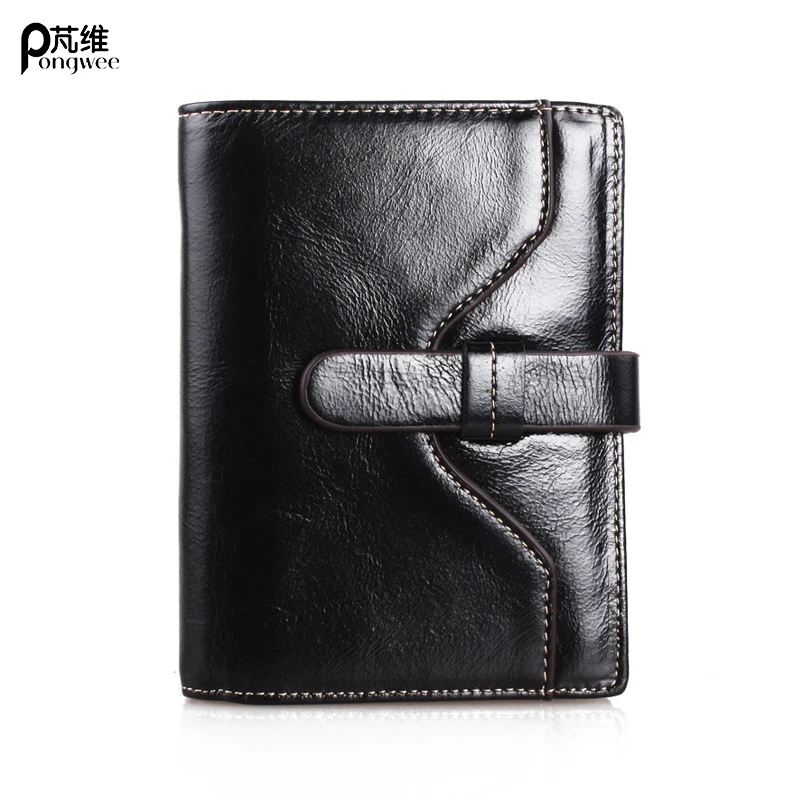 

Genuine Leather Women Wallets Short Coin Purse Small Vintage Wallet Cowhide Leather Card Holder Pocket Purse Women Wallets