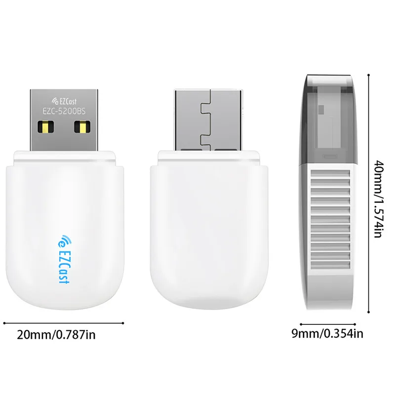 5/2. 5G USB WiFi адаптер Двухдиапазонная 4,2 беспроводная сетевая карта с Bluetooth для настольного ноутбука ПК проекторы Windows XP/7/8/10