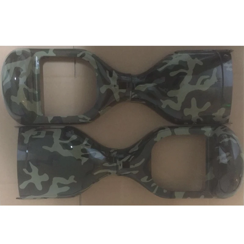 

Skateboard Hoverboard Replacement Plastic Shell Cover Case for 6.5" 2 Wheels Self Balancing Electric Scooter Army Green Printing