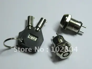 

Key Ignition Switch ON/OFF Lock Switch with Plastic Handle, Key Put Out at OFF Positon 50 Pcs Per Lot