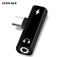 Аудиоадаптер с разъемом type-C 3,5 мм для зарядки huawei Xiaomi LG Smartisan htc Nubia Z17