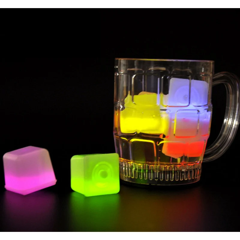 RCtown набор из 12 шт разных цветов светящийся кубик льда светящаяся игрушка для вечеринок баров фестиваль(случайный цвет)-ZK 35