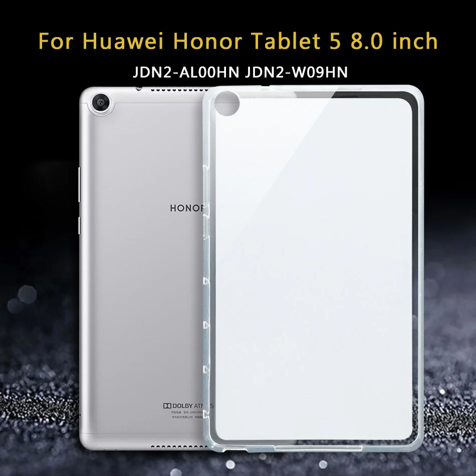 Силиконовый чехол для huawei MediaPad медиа T3 10 8 7 T1 T2 Pro X2 Honor планшет 2/5 Waterplay tab для игровой площадки 8,0 9,6 10,1 HDN-W09 - Цвет: honor 5 8.0