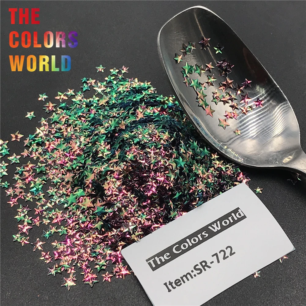 TCT-346 Chameleon 3D Star Stereoscopic Nail Glitter Nail Art Decoration Face Paint Tattoo Tumblers Crafts Festival Accessories