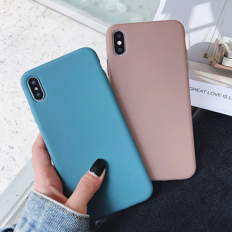 

Shockproof Phone Case For iPhone 6 6S Case For iPhone X XS MAX XR Cover For iPhone 7 8 6 6S Plus Soft Silicone Case For iPhone 8