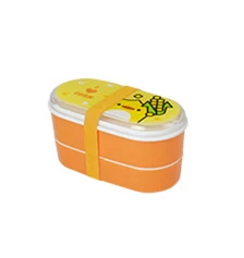 Высокое качество Мультфильм здоровый пластиковый Ланч-бокс 600 мл Bento коробки контейнер для еды столовая посуда Ланчбокс столовые приборы чехол посуда - Цвет: 04
