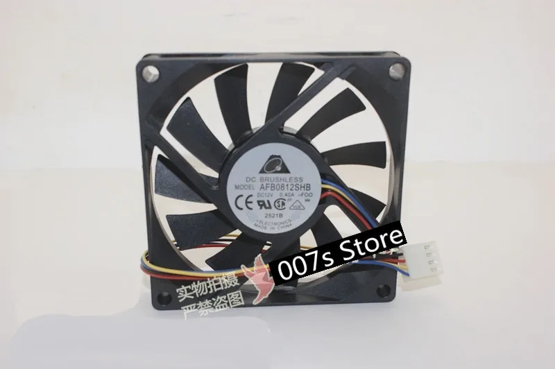 Новый радиатор охлаждения кулер вентилятор для DELTA AFB0812SHB 8015 DC 12V 0.4A 8CM 80X80X15MM PWM 4