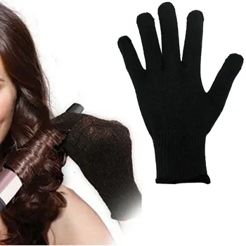 

Hair Styling Tool For Curling Straight Professional Heat Resistant Glove Barber Accessory Flat Iron Black Styling Accessory