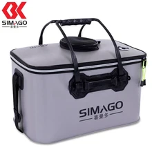 Рыболовное ведро для рыбалки, складное переносное ведро для кемпинга, походов, с ручкой, рыболовные сумки