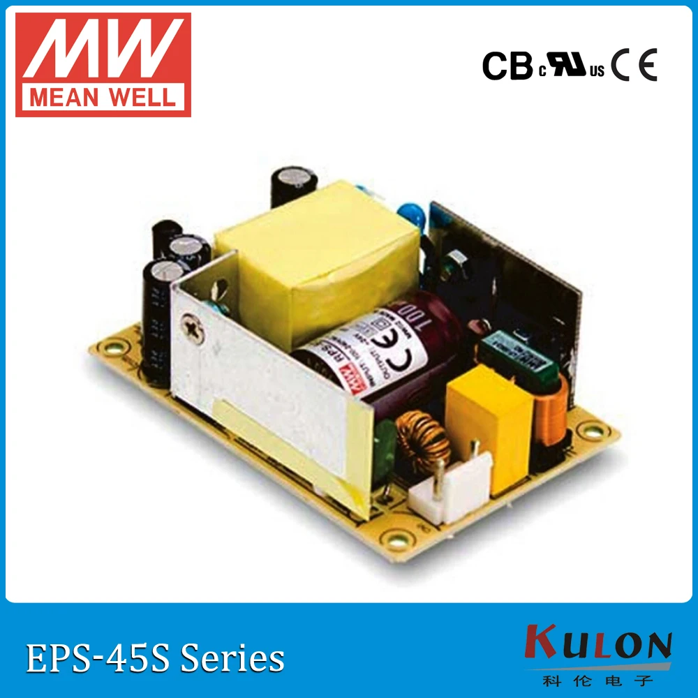 

Original Meanwell EPS-45S-12 12V 3.8A 45W mean well PCB type Power Supply open frame EPS-45S