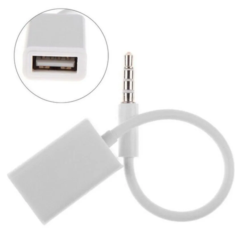 Кабель конвертер с разъемом AUX для штекера 3 5 мм USB 2 0 MP3 J03T Прямая поставка|audio plug