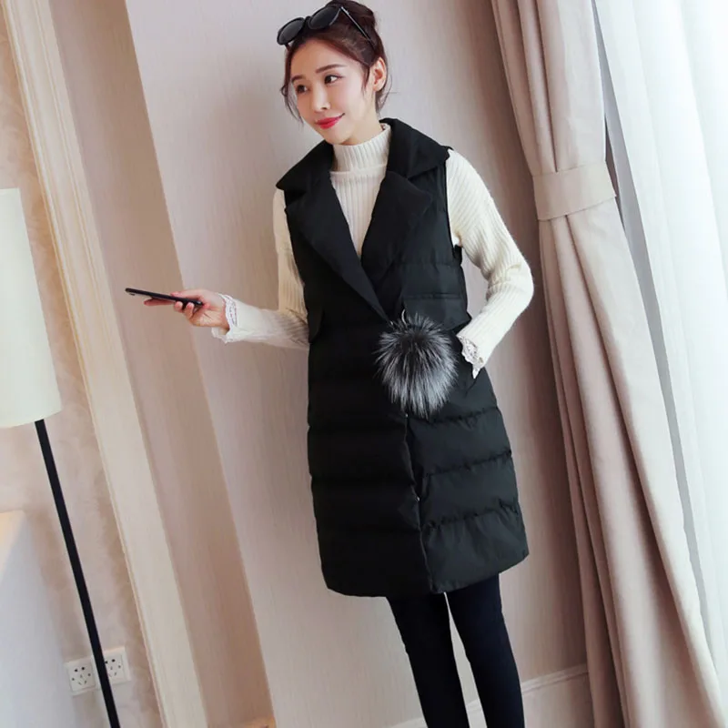 

Fashion women winter autumn outerwear coat, cotton padded vest long coat
