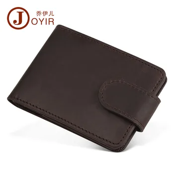 

061018 new hot men small leather vintage RFID magnetically card holder man card bag