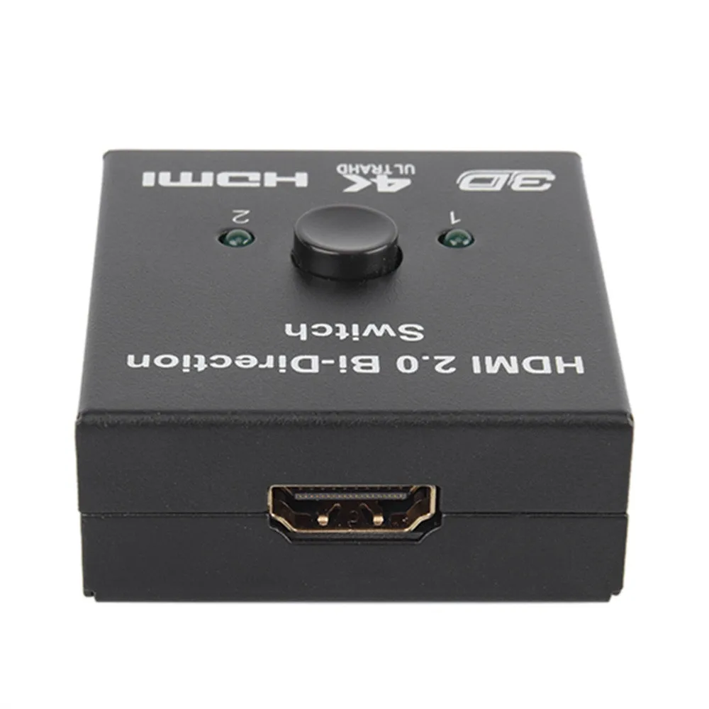 Двухнаправленный Переключатель HDMI 2x1 или 1x2 Splitter селектор 3D 4 K HDCP 2,2