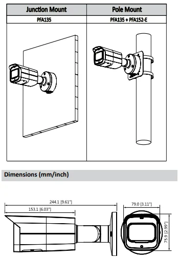 Dahua, английская IP камера с логотипом, IPC-HFW2831T-ZAS, 8mp H.265, 3,7~ 11 мм, переменный объектив, POE и слот для sd-карты, 128G, видео камера