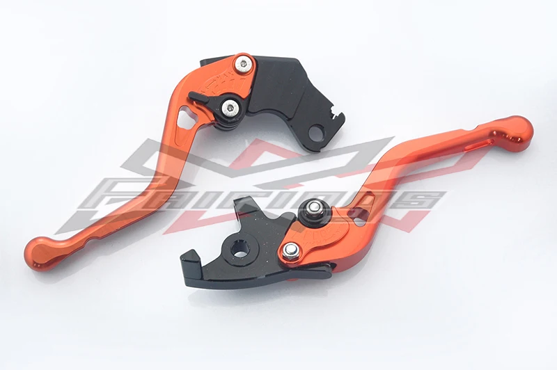 

FREE SHIPPING Orange CNC Brake Clutch side Levers Set Adjustable For KTM 125 200 390 Duke