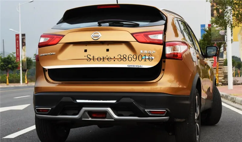 Подходит для Nissan Qashqai j11- наклейка на заднюю дверь из нержавеющей стали задняя дверь отделка автомобиля аксессуары для укладки