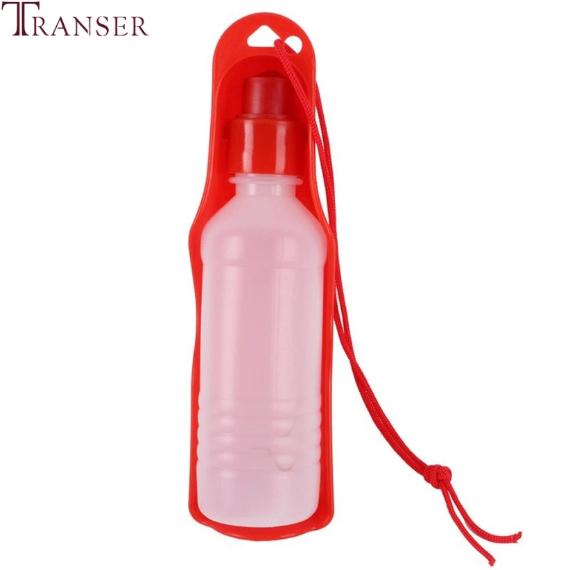 Портативная пластиковая бутылка для воды собак Transer 250 мл 500 71229|Кормление собаки| |