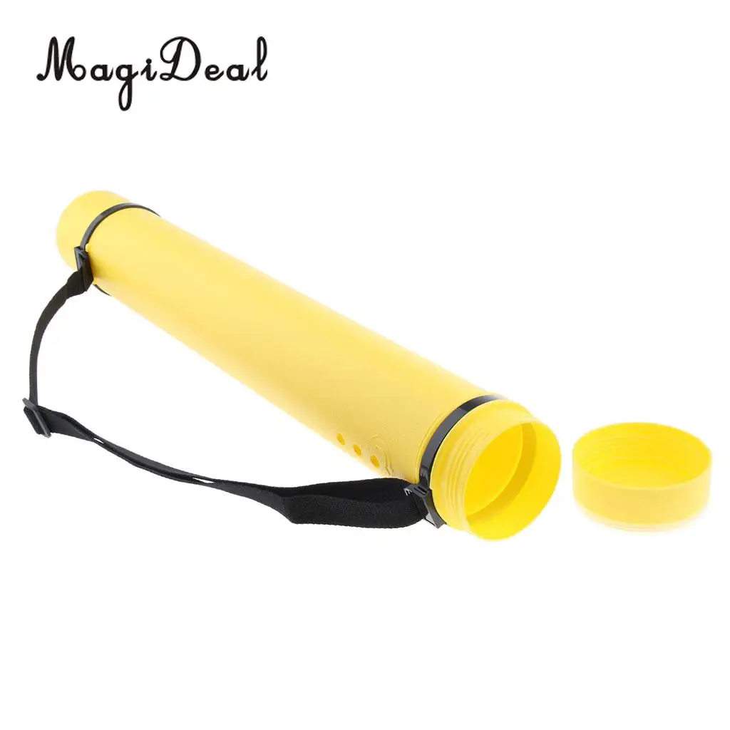 MagiDeal Telescopic Archery Arrow Back Quiver Tube Adjustable Shoulder Strap Holder