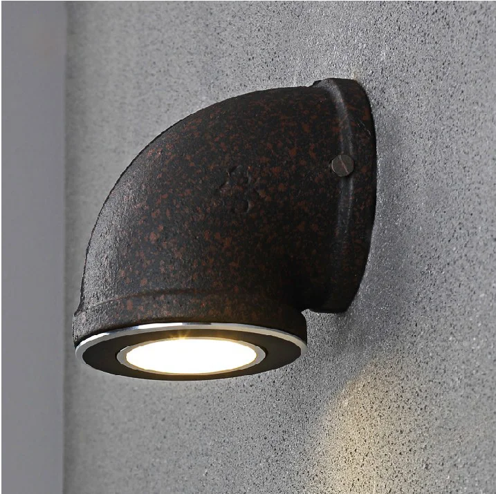 

Novelty Industrial Water Pipe Wall Light American Country Loft Wall Lamp Bar Aisle Cafe Warehouse Wall Sconce LED Art Decors