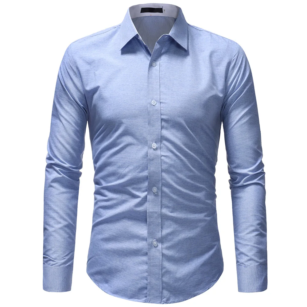 FFXZSJ брендовая рубашка новый модный бренд Camisa Masculina рубашка с длинными рукавами Для мужчин корейские узкие Дизайн Формальные Повседневное