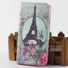 Teste padrão da coruja torre luxo pu de couro do caso da aleta magnética para htc m8 caso carteira para htc one m8 com suporte design & slot para cartão cobrir