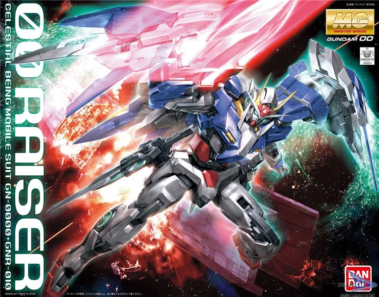 

Bandai Gundam MG 1/100 00 RAISER OO 00R Mobile Suit Assemble Model Kits Action Figures Plastic Model Toys