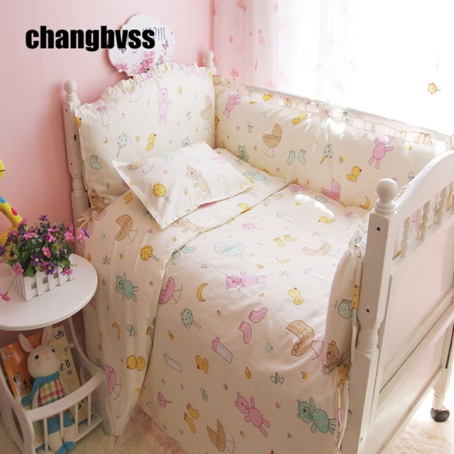 Colorful Little Bear Baby Crib Bedding Set Sheet Per Pillow Quilt Colorful Little Bear Baby Crib Bedding Set Sheet Per Pillow Quilt Bed