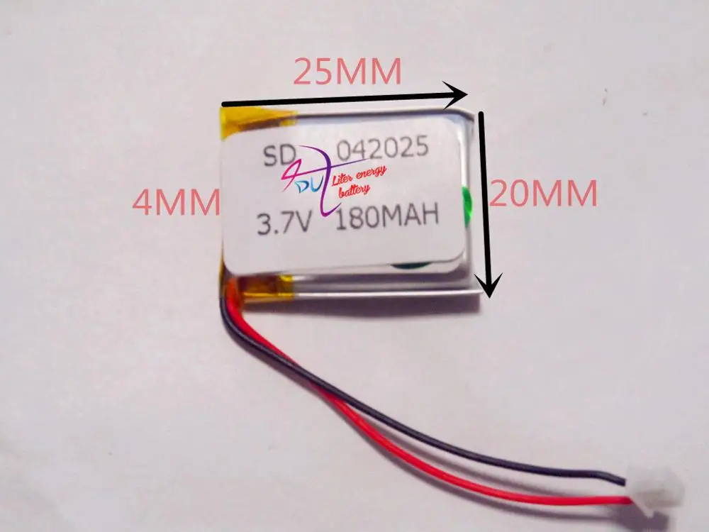 Лучший бренд батареи 042025P 402025P MP3/4/5 батарея 3 7 V 180mAh полимерная Bluetooth Батарея|battery