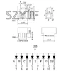 50pcs 1bit 1 bit Common Anode Positive Digital Tube 0.56