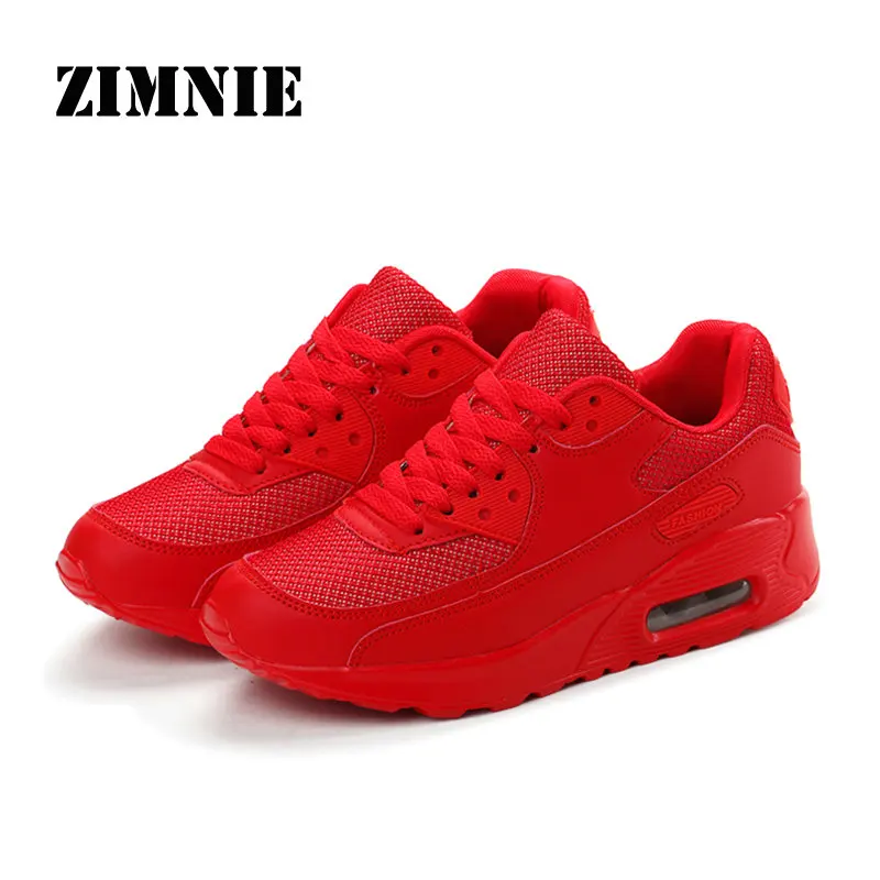 ZIMNIE Air Mesh Women Men Lightweight Outdoor Sport Running Shoes Couples Breathable Soft Athletics Jogging Sport Sneaker Shoe