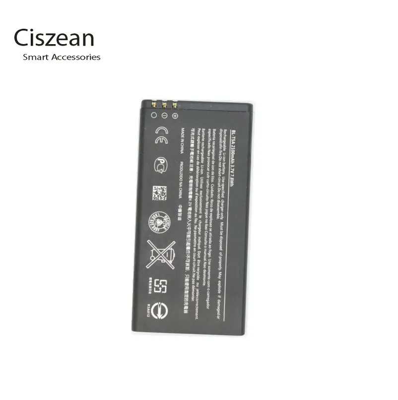 Ciszean 10pcs /lot 2100mAh Replacement Lithium ion Battery BL T5A for Nokia Microsoft Lumia 550