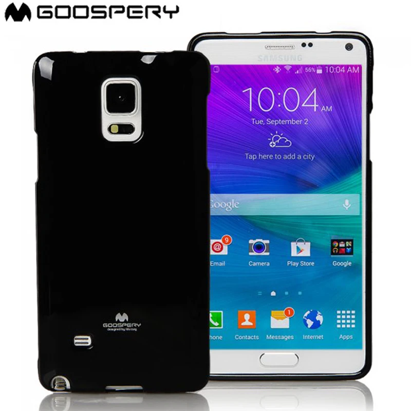 Оригинальный Mercury Goospery жемчужный тонкий мягкий чехол бампер из ТПУ для Samsung Galaxy Note