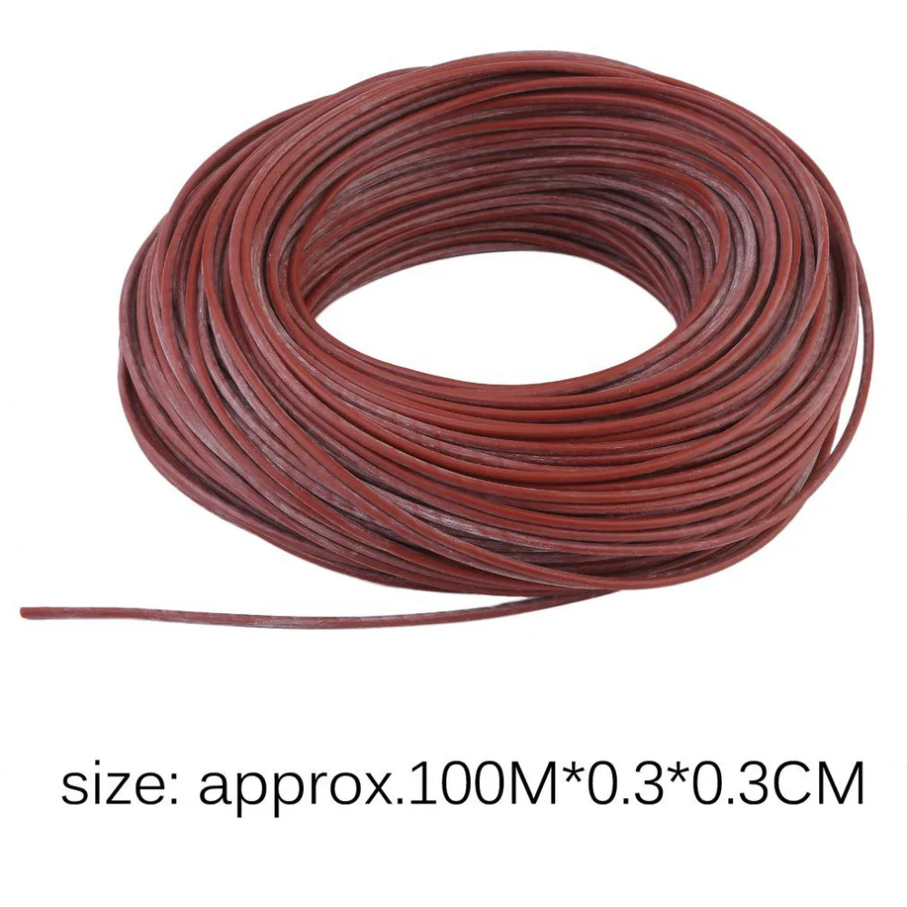 Инфракрасный лучистый нагревательный кабель силиконовый провод из углеродного волокна Электрический провод нагреватель горячей линии для напольного отопления