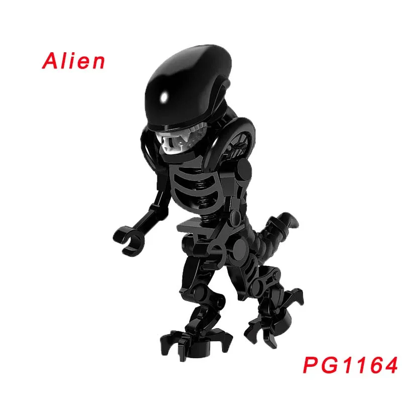

Pg1164 Super Heroes Legoings Skeleton Skull Alien One-Eyed Halloween Cyclops Omino Snake Undead Building Blocks Children Toys