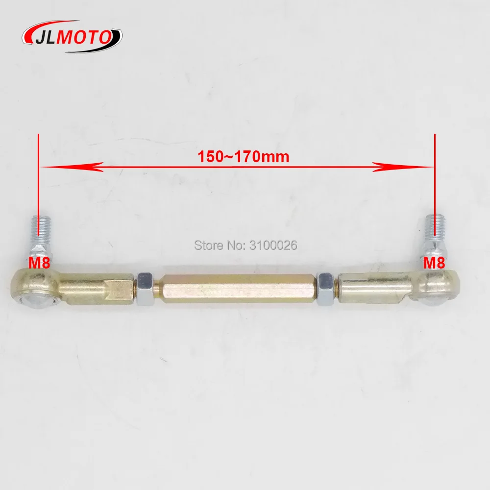 1 пара/2 комплекта 90 мм/110 мм M8 рулевая тяга комплект шаровой шарнир для 2-х тактный Электрический мини детский ATV Go Kart Багги скутер запчасти