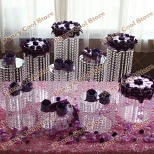 9 шт./партия Свадебная кристально прозрачная акриловая подставка для торта-Свадебный центральный-праздничный торт-свадебный торт display-9PA1