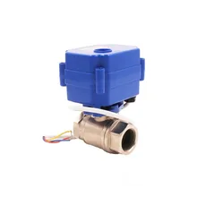 Топ продаж dc12v cr02 с подкладкой из нержавеющей стали мини-привод Автоматический Электрический расход воды шаровой клапан для сельского хозяйства