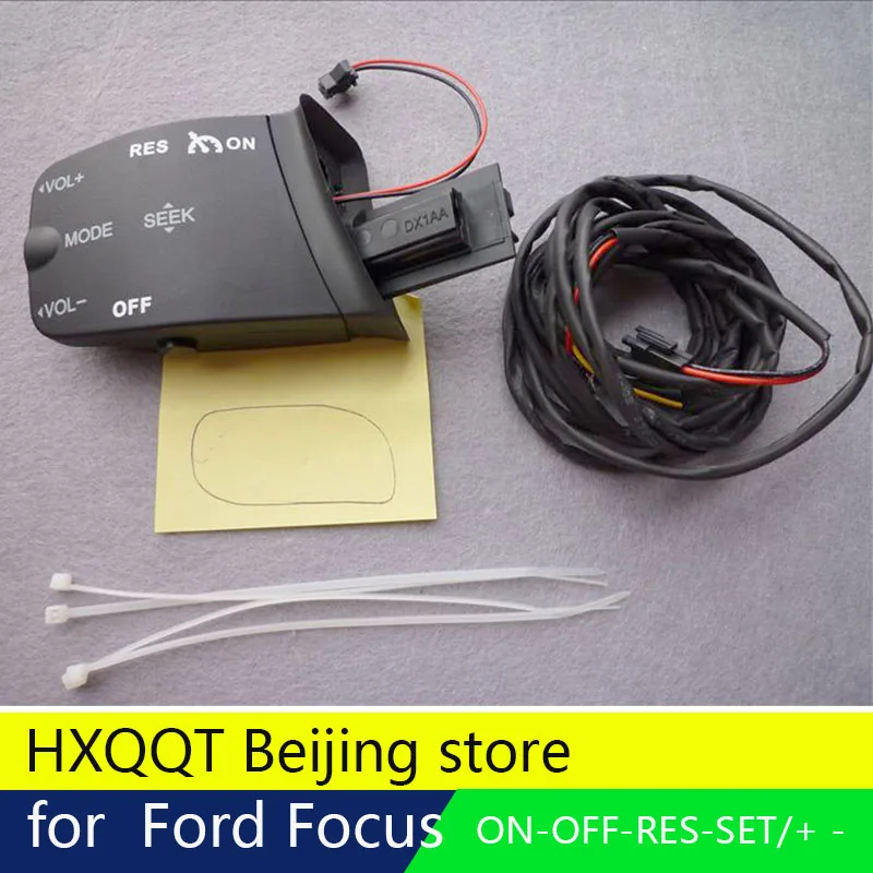 

HXQQT Steering Wheel Control Buttons Audio Volume Cruise Control Switch For Ford Focus 2005-2011