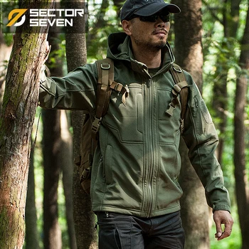 

Sector Seven Army Military Shells Man tactical Windbreaker Active Jacket Army Coats