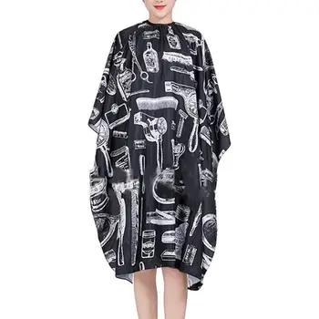 

Printing Waterproof Cloth Non-Stick Hairdressing Gown Salon Barber Apron Haircut Cape Scarf