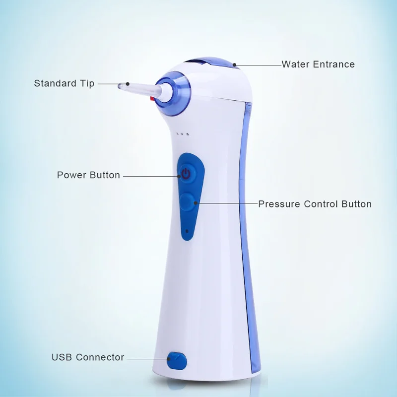 Beste 120 Ml Usb Elektrische Oplaadbare Draagbare Monddouche Tanden Bleken Water Tank Draagbare Dagelijks Floss Pick Voor Tanden