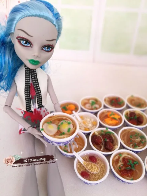 4 шт. имитация кукольного домика для BJD куклы для blythe, новые модные аксессуары Кукольный Дом Кухня Еда для куклы Барби