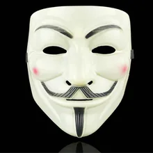 Máscaras de Halloween V de Vendetta máscara de Guy Fawkes anónimos elegante vestido del traje de Cosplay A626