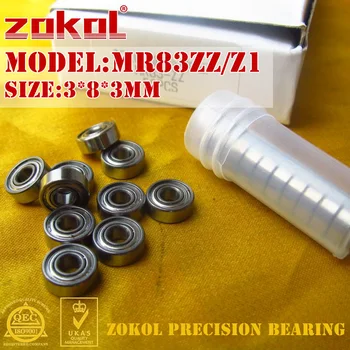 

ZOKOL MR83 bearing MR83ZZ Z1 Miniature MR83-ZZ Z1 Deep Groove ball bearing 3x8x3mm