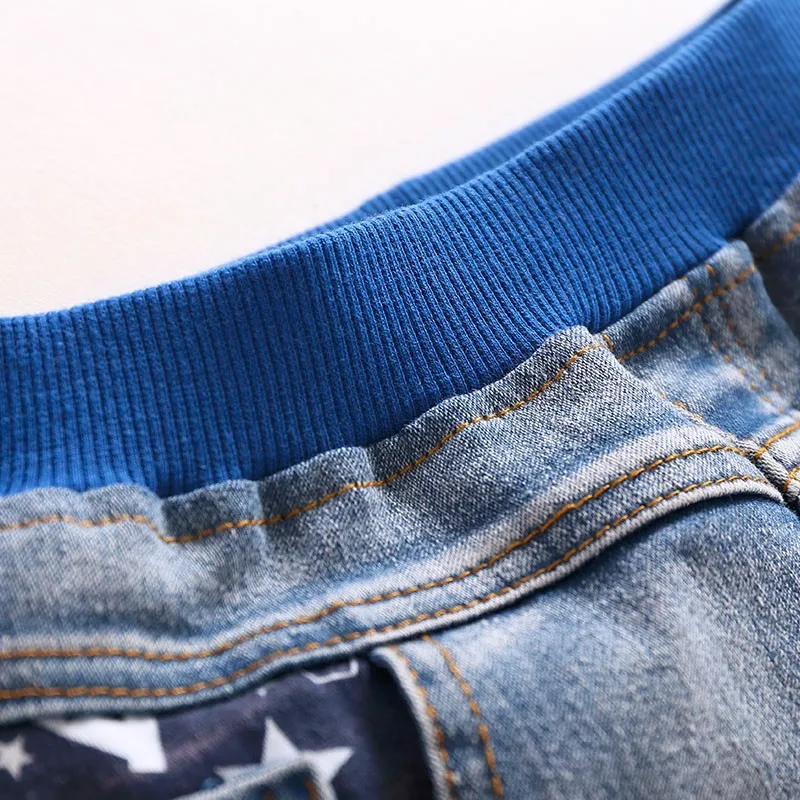Kids Jeans Boys Girls Full Length Jeans Panty Panties Sring Autumn Cotton Fashion Casual Style Convenient Elastic Waist 3